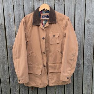 American Living khaki barn coat medium